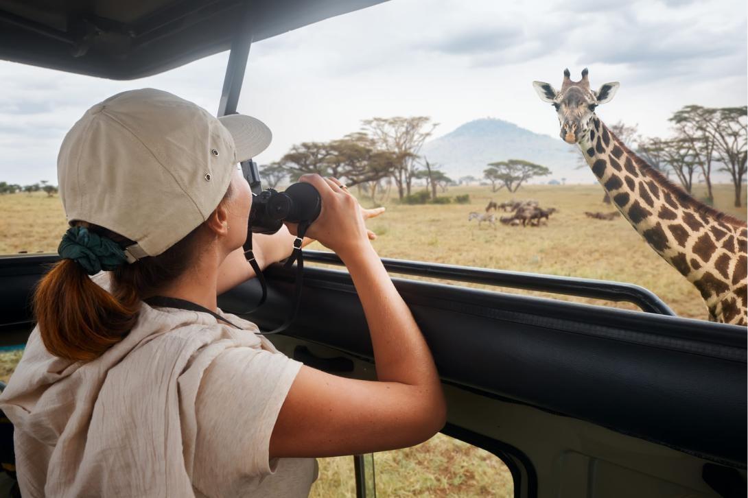 Tanzania safari Student on a safari